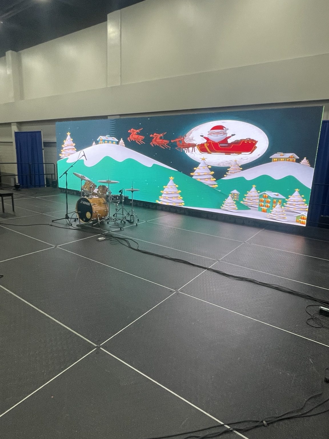 LED wall and stage production